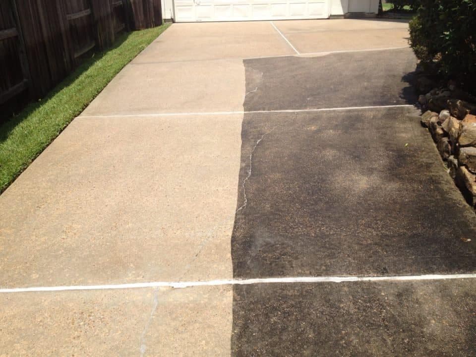 Before and After Driveway Power Washing Results That Speak for Themselves image