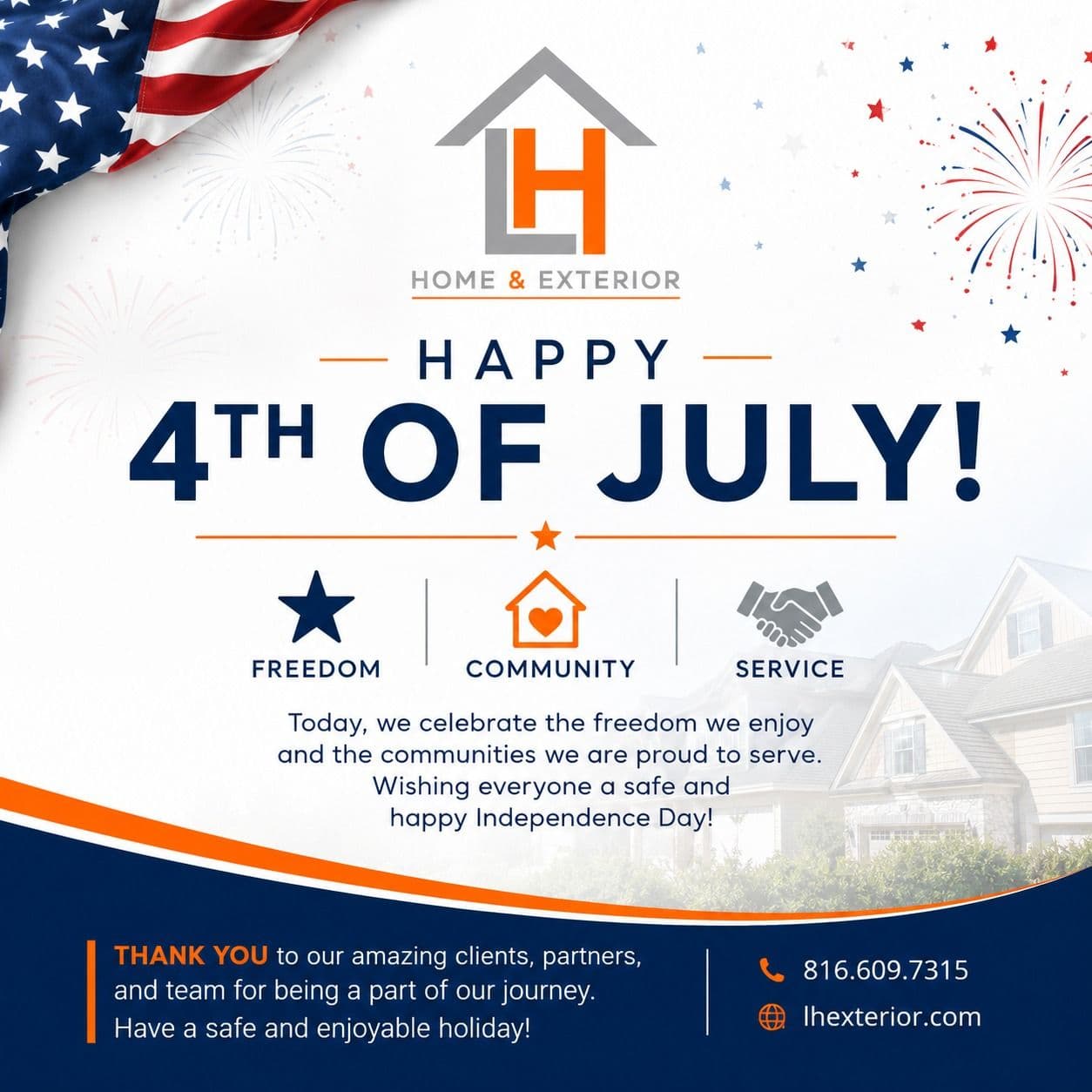 Happy Fourth of July from LH Home & Exterior image