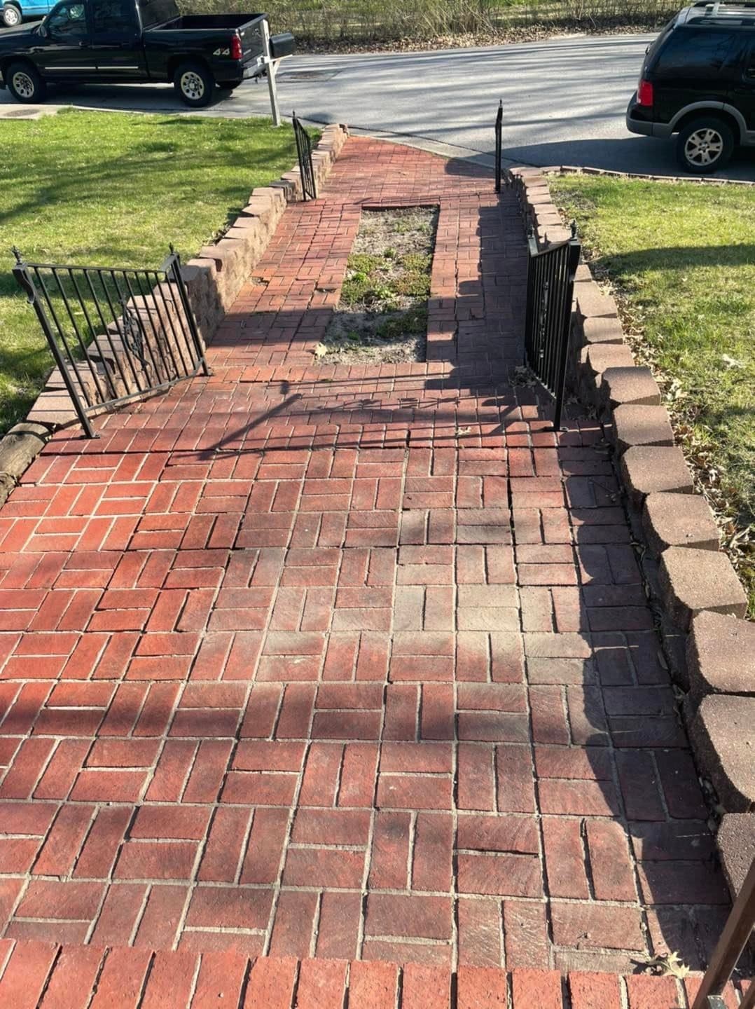 Brick Walkway Power Wash That Brings Back the Curb Appeal image