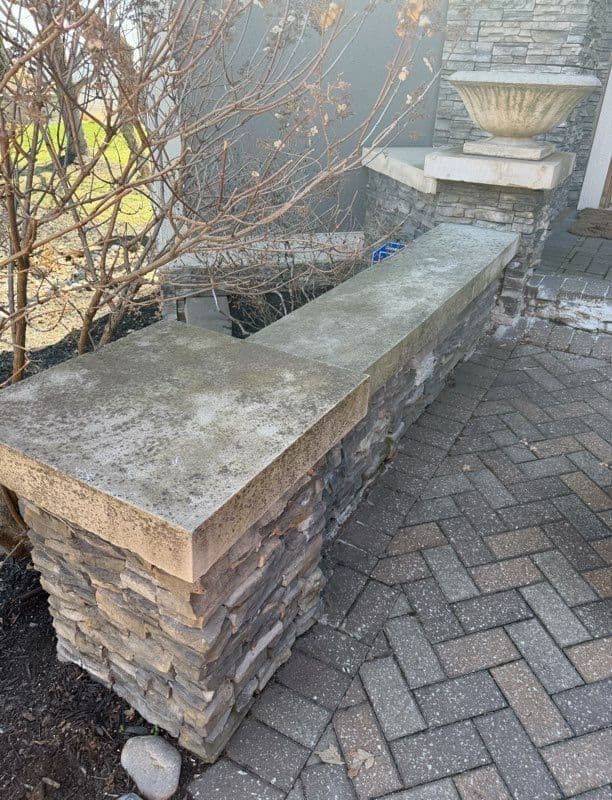 Before and After Stone and Concrete Entry Cleaning in Kansas City image